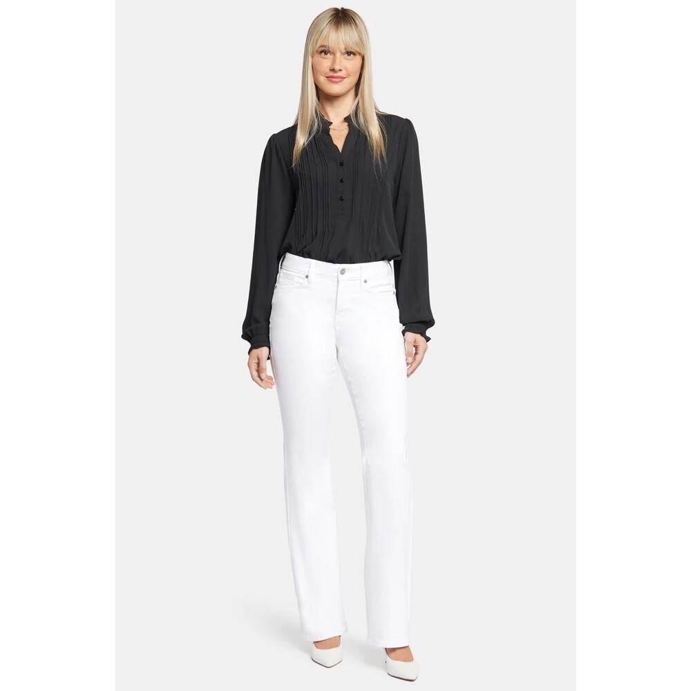 BLANK NYC Women High Rise Flare Jeans in White